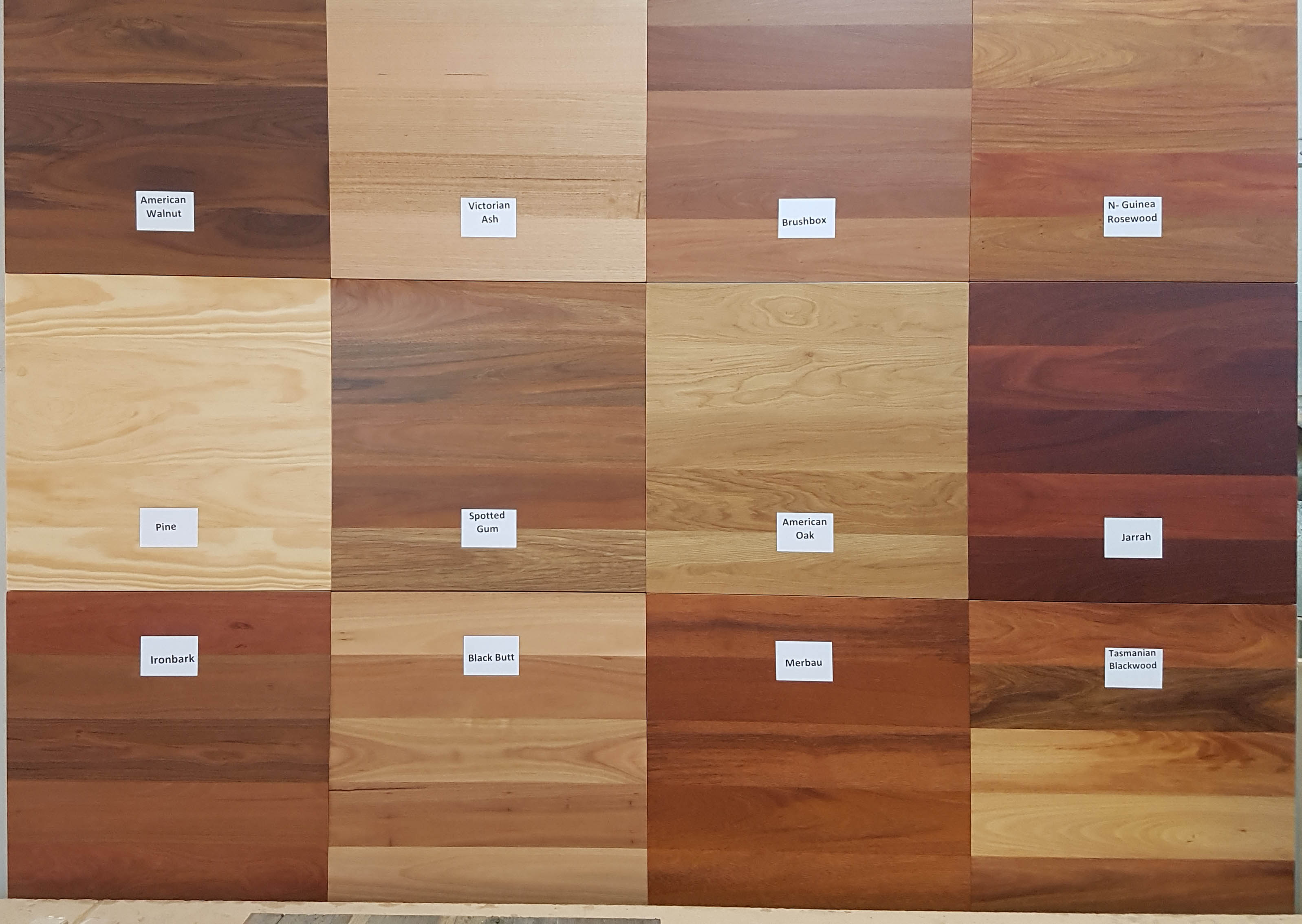 Solid Timber Wood Samples